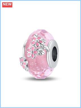 Sterling Silver Murano Glass Charms for European Bracelet Necklace Jewelry